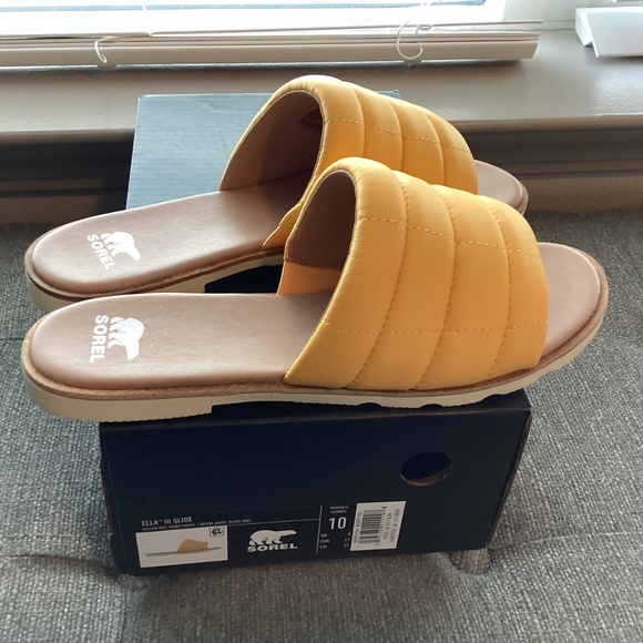 SOREL Ella III Quilted Puff Slide Sandal (Women) 10M - Picture 9 of 11